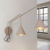 Appliques murales Acier Taupe E14 2 Nox