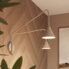 Appliques murales Acier Taupe E14 2 Nox