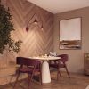 Appliques murales Acier Bourgogne E14 2 Nox