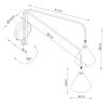 Appliques murales Acier Rose E14 2 Nox