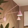 Appliques murales Acier Rose E14 2 Nox