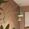 Appliques murales Acier Sauge E14 2 Nox