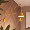 Appliques murales Acier Jaune E14 2 Nox