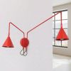 Appliques murales Acier Rouge E14 2 Nox