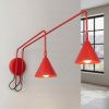 Appliques murales Acier Rouge E14 2 Nox