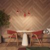 Appliques murales Acier Rouge E14 2 Nox