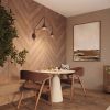 Appliques murales Acier Brun E14 2 Nox