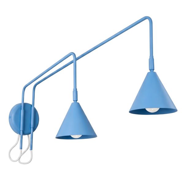 Appliques murales Acier Bleu E14 2 Nox