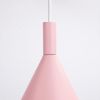 Suspensions Acier Rose E27 1 Nox