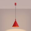 Suspensions Acier Rouge E27 1 Nox