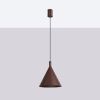 Suspensions Acier Brun E27 1 Nox