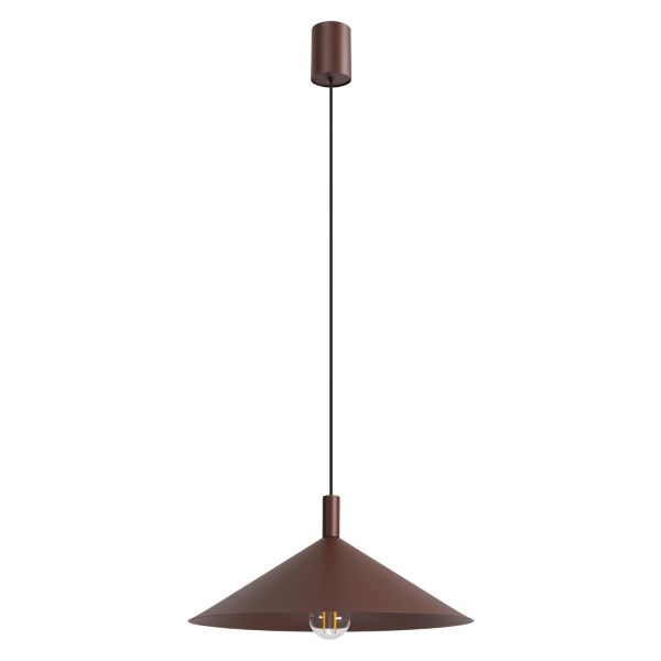 Suspensions Acier Brun E27 1 Nox