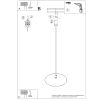 Suspensions Acier Brun E27 1 Nox