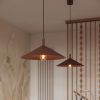 Suspensions Acier Brun E27 1 Nox