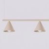 Lustres Acier Taupe E14 4 Nox
