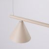 Lustres Acier Taupe E14 4 Nox