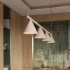 Lustres Acier Taupe E14 4 Nox