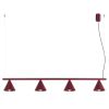 Lustres Acier Bourgogne E14 4 Nox