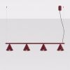 Lustres Acier Bourgogne E14 4 Nox