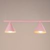 Lustres Acier Rose E14 4 Nox
