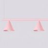 Lustres Acier Rose E14 4 Nox