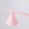 Lustres Acier Rose E14 4 Nox
