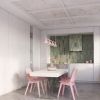 Lustres Acier Rose E14 4 Nox