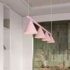 Lustres Acier Rose E14 4 Nox