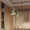 Lustres Acier Sauge E14 4 Nox