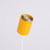Lustres Acier Jaune E14 4 Nox
