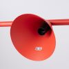 Lustres Acier Rouge E14 4 Nox