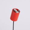 Lustres Acier Rouge E14 4 Nox