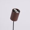 Lustres Acier Brun E14 4 Nox