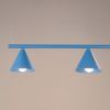 Lustres Acier Bleu E14 4 Nox