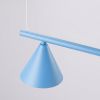 Lustres Acier Bleu E14 4 Nox
