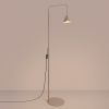Lampadaire Acier Taupe E14 1 Nox