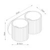 Appliques murales Aluminium Blanc G9 2 Aura