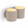 Appliques murales Aluminium Taupe G9 2 Aura
