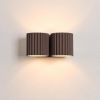 Appliques murales Aluminium Brun G9 2 Aura