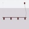Lustres Aluminium Bourgogne GU10 4 Karbon