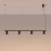 Lustres Aluminium Bourgogne GU10 4 Karbon
