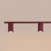 Lustres Aluminium Bourgogne GU10 4 Karbon