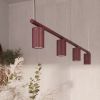 Lustres Aluminium Bourgogne GU10 4 Karbon
