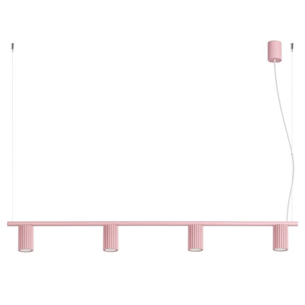 Lustres Aluminium Rose GU10 4 Karbon