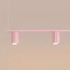 Lustres Aluminium Rose GU10 4 Karbon