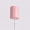 Lustres Aluminium Rose GU10 4 Karbon