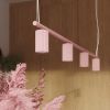 Lustres Aluminium Rose GU10 4 Karbon