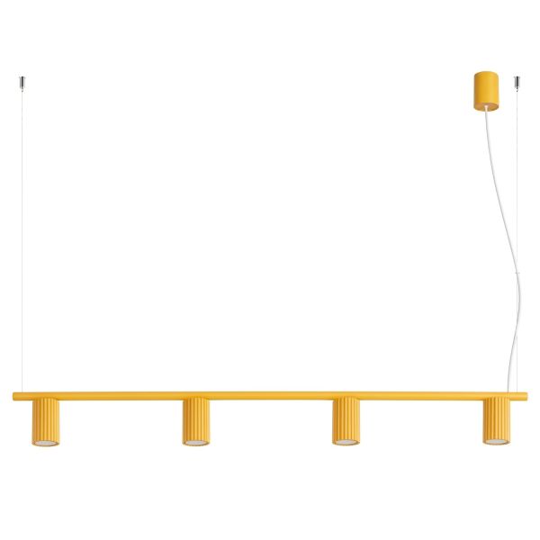 Lustres Aluminium Jaune GU10 4 Karbon