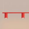 Lustres Aluminium Rouge GU10 4 Karbon