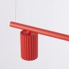 Lustres Aluminium Rouge GU10 4 Karbon